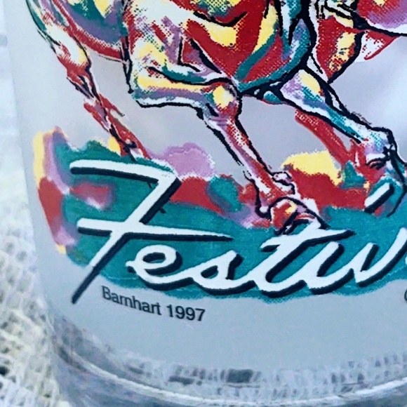 COLLECTIBLE 1997 KENTUCKY DERBY FESTIVAL GLASS/ MINT JULEP RECIPE/PARTY GLASS - Picture 8 of 9